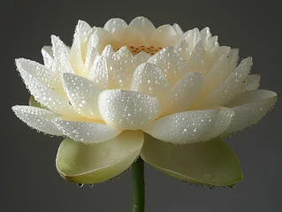  Close-up of a white lotus flower © Tyada_Nam