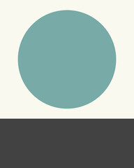 Minimalist image on a pure white background