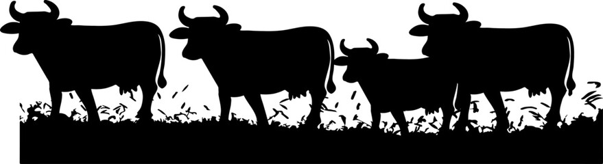 cow vector illustration isolated on background