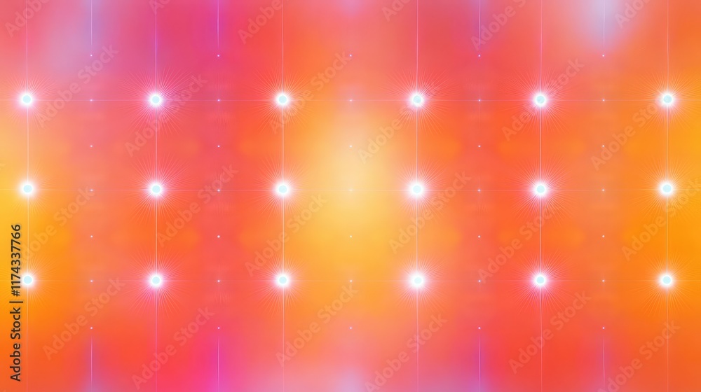 Poster a glowing matrix of ai algorithms balanced by ethical filters, visualized over a sleek gradient back