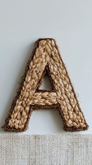 Woven Seagrass Letter A  Alphabet  Craft  Home Decor