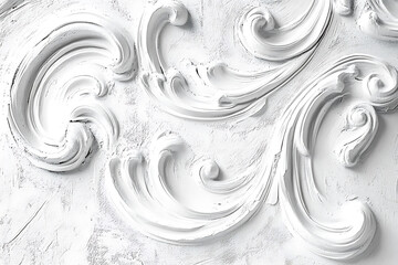 White Textured Plaster Wall with Minimalist Stucco Design and Soft Light Shadows