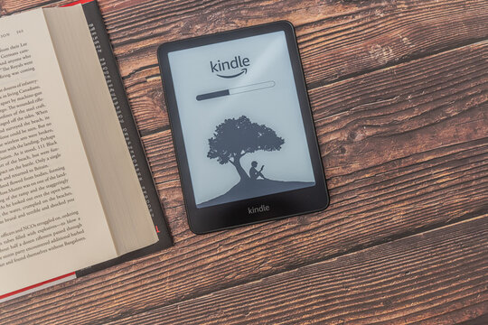 January 1 2025 - Calgary Alberta Canada - Amazon Kindle Paperwhite ereader