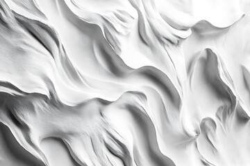 Fototapeta premium White Textured Plaster Wall with Minimalist Stucco Design and Soft Light Shadows