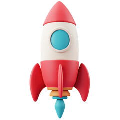 Colorful Toy Rocket for Imaginative Play