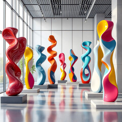 Beautiful Modern Art Gallery Interior