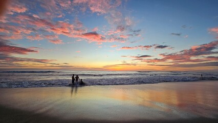 Fototapeta premium sunset on the beach