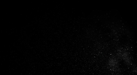 Fototapeta premium Ash Particle Overlay on black background