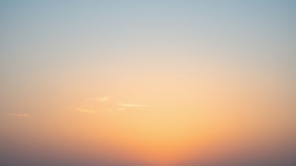 Fototapeta premium Serene Sunset Gradient in Soft Pastel Colors Over Calm Horizon