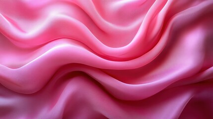 Fototapeta premium Pink Silk Drapery: Abstract Texture and Soft Waves