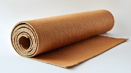 Yoga practice mat for wellness home gym product showcase indoor neutral colors fitness lifestyle