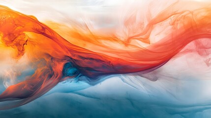 Fototapeta premium Flowing abstract art dynamic colors digital artwork vibrant environment top view creative expression