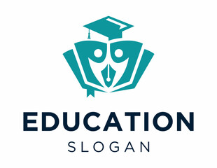 The logo design is about Education and was created using the Corel Draw 2018 application with a white background.