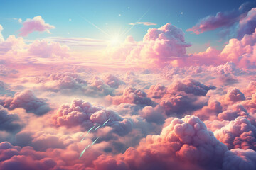 A surreal and uplifting scene is created by vibrant colors painted across sky, giving double...