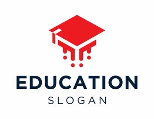 The logo design is about Education and was created using the Corel Draw 2018 application with a white background.