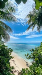 Fototapeta premium Maui Hawaii beach Beach landscape on Maui Hawaii