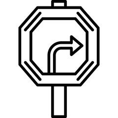 One-Way Arrow Icon