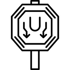 Obraz premium Divided Highway Icon