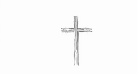 pencil art of Christian cross