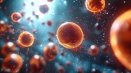 Naklejka premium Intricate Cellular Structures