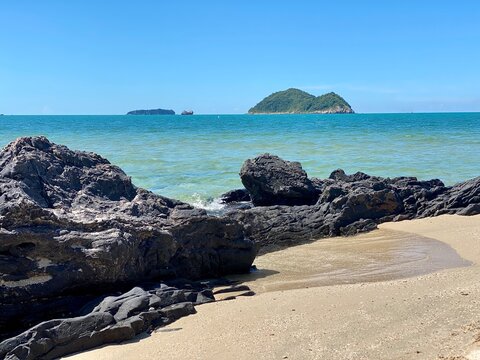 beach and rocks