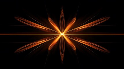Fototapeta premium Dynamic light explosion abstract background digital art dark environment central viewpoint visual energy concept