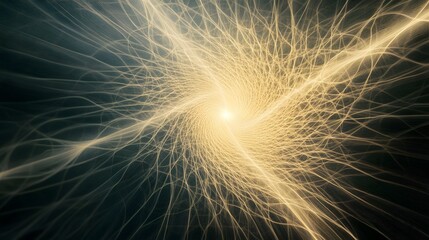 Dynamic energy flow illustration abstract science concept digital art dark environment fractal view