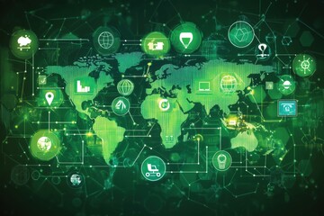 conceptual illustration sustainable business strategy