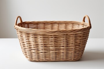 Fototapeta premium there is a basket that is sitting on a table
