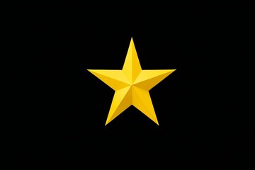 Obraz premium a close up of a star on a black background with a black background