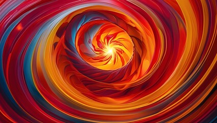 Captivating vortex of red, orange, and yellow hues creating a mesmerizing abstract background. Great for design projects and bold branding.