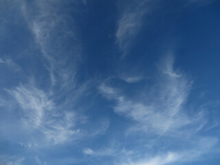 Celestial Brushstrokes: Delicate Cirrus Clouds Painting the Heavens in Dong Hoi, Quang Binh, Vietnam