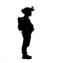 Silhouette of a Soldier