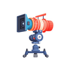 Colorful Camera with Creative Design Elements