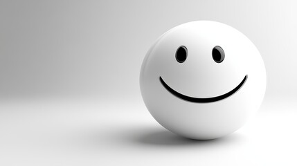 Happy Smiley Face Representing Customer Satisfaction in Survey Feedback
