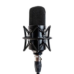 Microphone isolated on white background with clipping path.