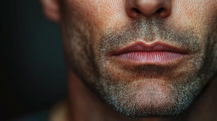 Obraz premium Close-Up of a Smooth Face After Botox Treatment for Enhanced Aesthetic Appeal