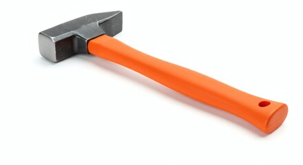 Claw Hammer with Orange Fiberglass Handle Durable Steel Head Construction Tool