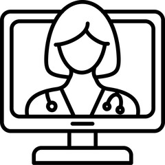 Tele-nurse Icon