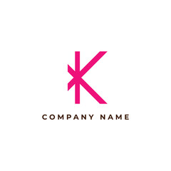 Creative K Logo Design Template for Branding