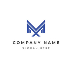 Modern M Initial Logo Template for Businesses