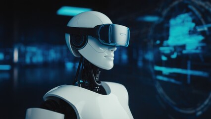 Sleek AR VR headset projects holographic virtual worlds, merging reality and augmented experiences in a futuristic concept of immersive technology.