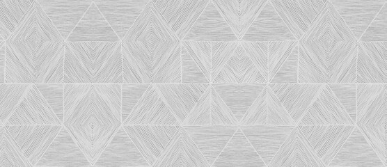 A geometric wallpaper showcasing overlapping triangles with intricate linear detailing forming a modern, abstract design.