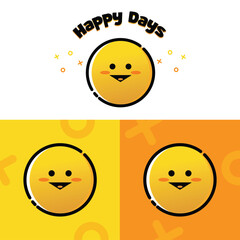 Happy Icon for Positive Emotions and Cheerful Expressions