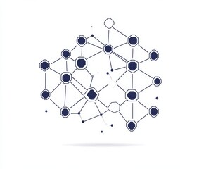 Abstract network connections illustrating digital communication and data flow.