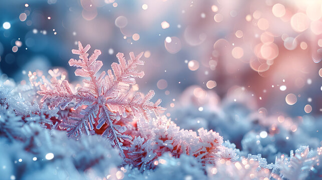 Close-up of snowflake