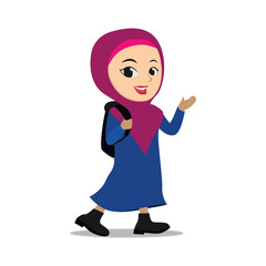 Young Muslim Girl Wearing Hijab in Serenity