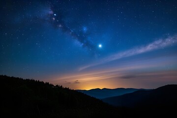 Stunning View of the Milky Way Galaxy at Night