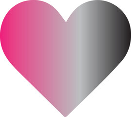 Heart color love vector icon