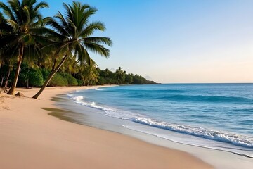 Fototapeta premium beach with trees